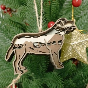 Decorazione di artefatto in legno da cucciolo 3D