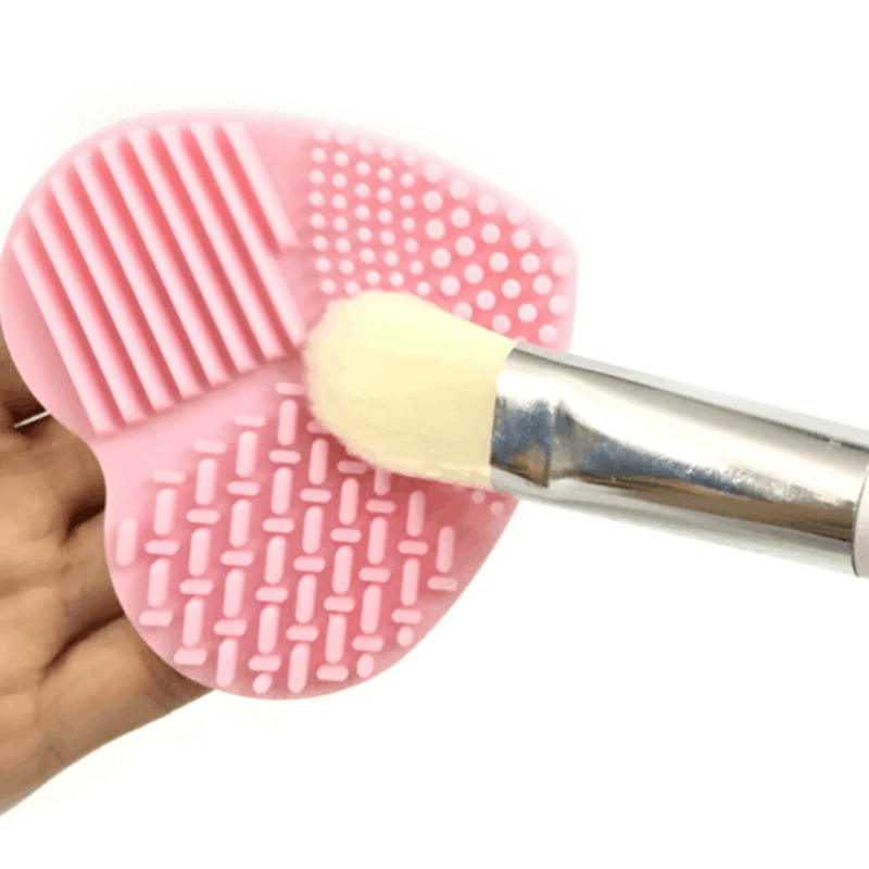 Spazzola per trucco pulitore più detergente silicone silicone multi-texture superficie pulizia del pennello per la pulizia degli strumenti essenziale pennello