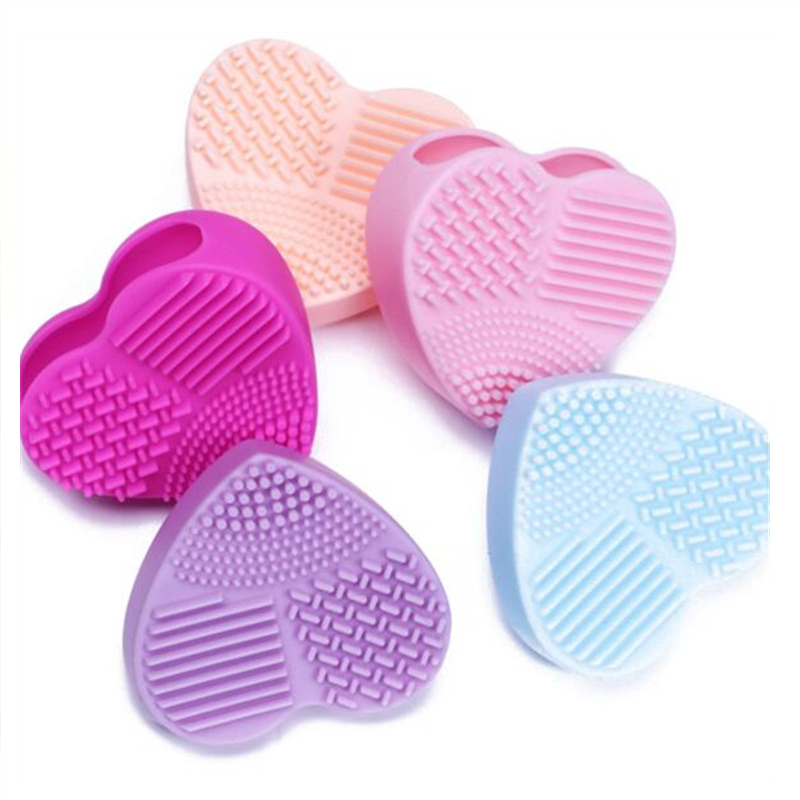 Spazzola per trucco pulitore più detergente silicone silicone multi-texture superficie pulizia del pennello per la pulizia degli strumenti essenziale pennello