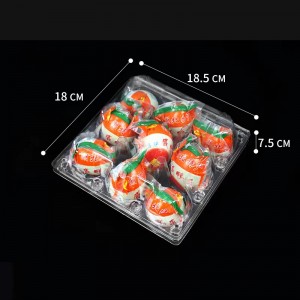 Vassoio di uova di anatra 185*180*75 mm 9 scanalature