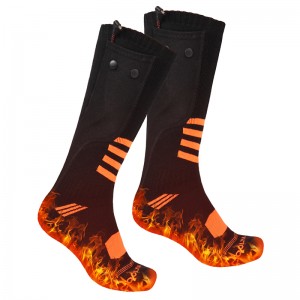 Batteria ricaricabile lavabile da 7,4 V Calzini riscaldanti elettrici per sport all\'aperto invernali