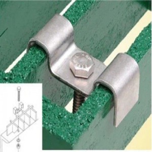 Acciaio inossidabile FRP GRP in fibra di vetro Grating M Clip con unghie e bullone
