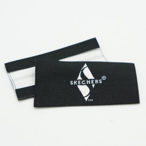 Disegni di abbigliamento all\'ingrosso disegni a logo personalizzato tag da camicia etichette di marca di cotone abbigliamento etichetta intrecciata ecologica