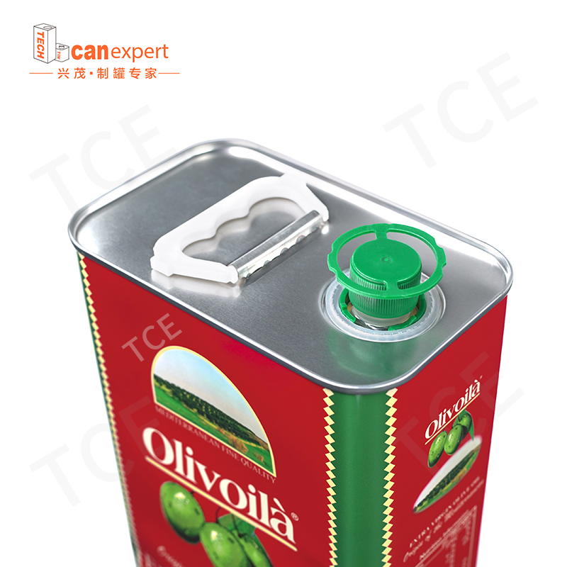 3L di stagno extra vergine di oliva rettangolare alimentare può 2 litri/litre rettangolo di imballaggio dell'olio da cucina lattina