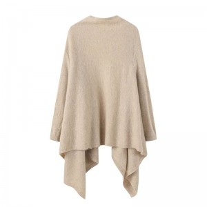 Il produttore fornisce alle donne maniche in maglia cashmere poncho
