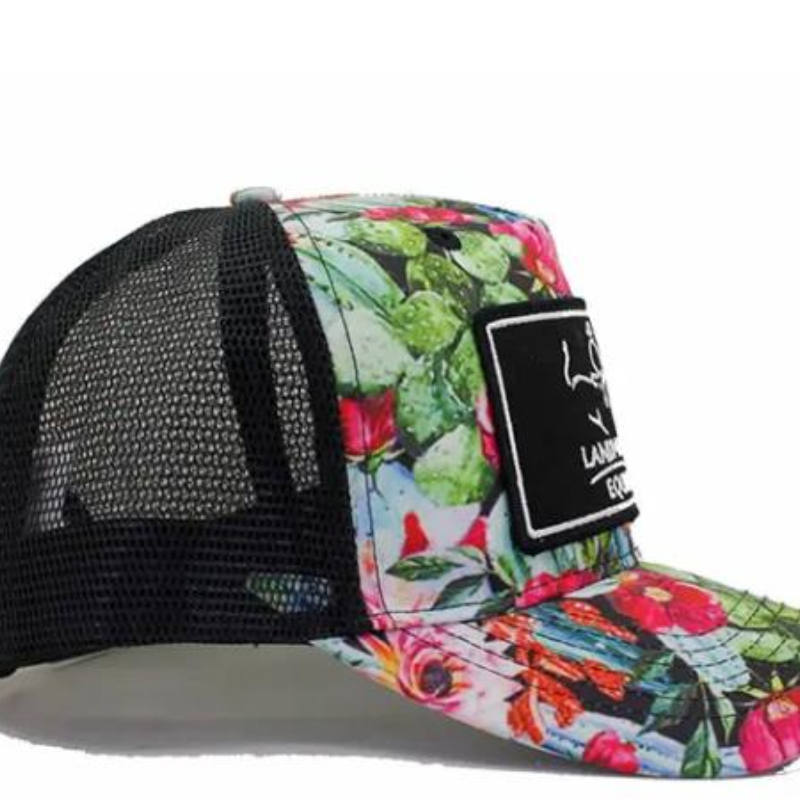 Cappello per camionista in tessuto stampato personalizzato a 5 pannelli