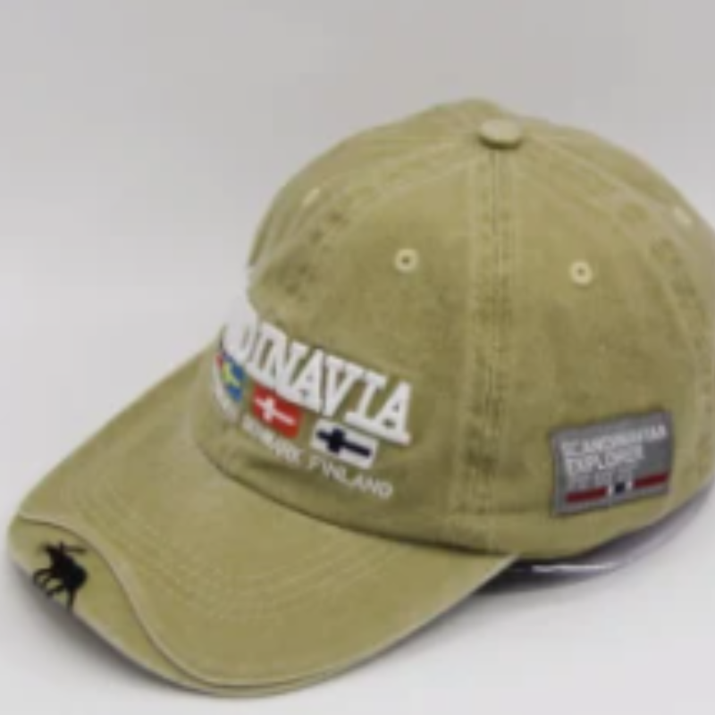 Cappello da baseball estivo di cotone adulto cappello da sole con ricamo e ricamo etichetta intrecciata sulla visiera anteriore