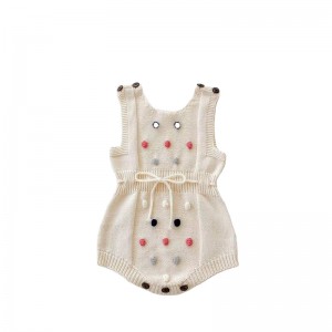 Stupida primavera e autunno per bambini uomini e femminili da palla di pelliccia Crawling Suit a due pezzi Set
