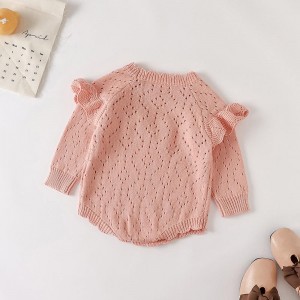 Autumn e invernonuove ragazze \\\\\\\\\\\\ \'tuta a maglia per bambini scavalcata a maniche lunghe