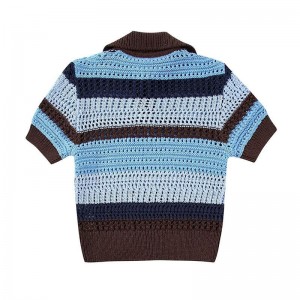 Donne Primavera estate di moda jacquard maglione a maglia a maglia