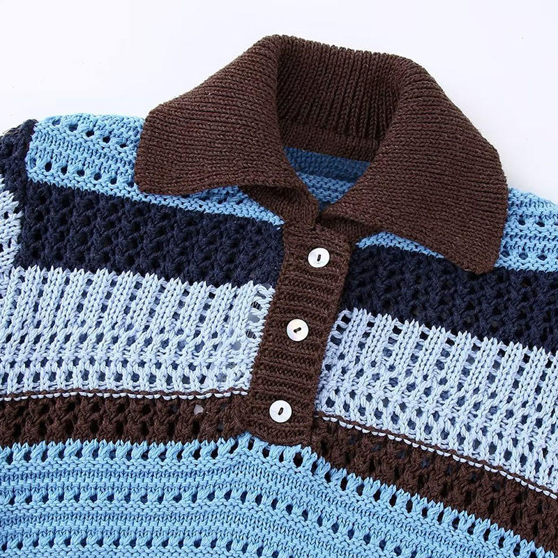 Donne Primavera estate di moda jacquard maglione a maglia a maglia