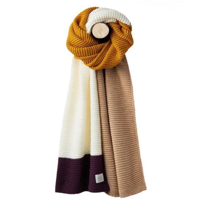 Nuovi arrivi personalizzati per la sciarpa da viaggio invernale per oversize per lana in lana a maglia per donne