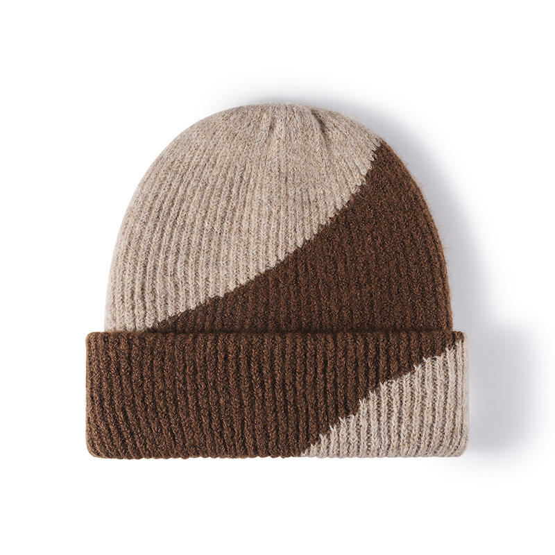 Inverno esterno semplice femmina fredda di colore caldo cappello a maglia cappello di moda a maglia