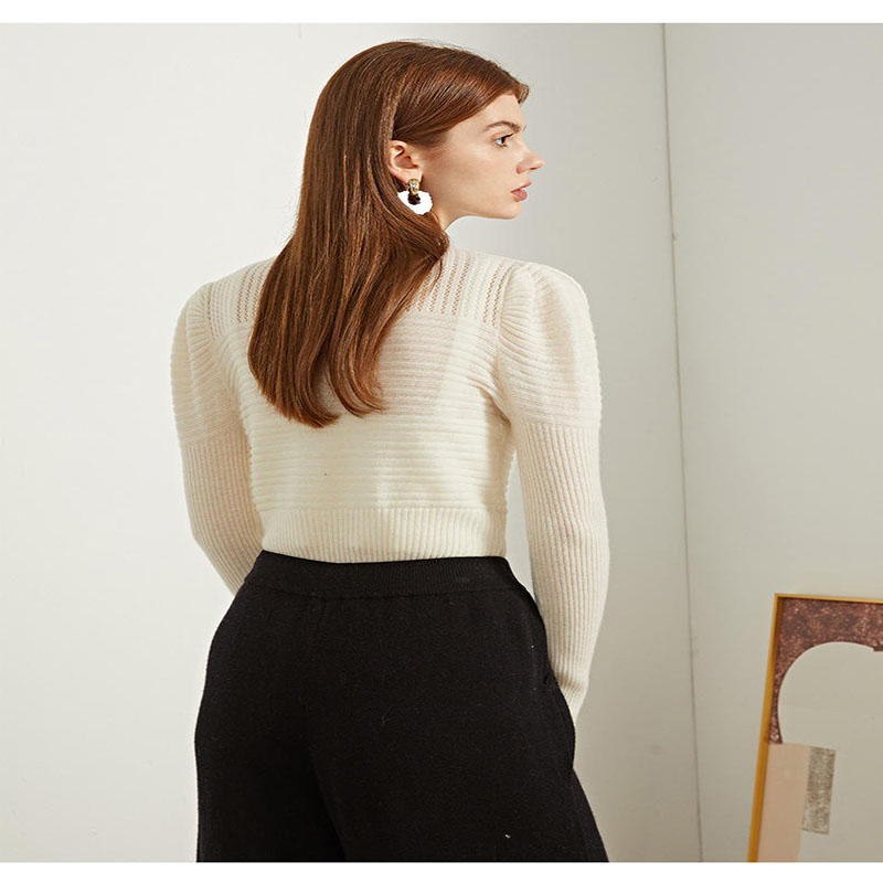 Donne della moda High Street Wool Wool Wool Cashmere Sliok High Collar Turtle Neck Mwater