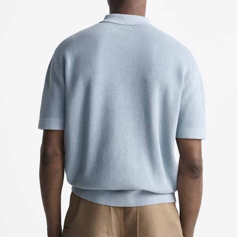 Shirt da polo di maglieria da uomo di alta qualità al 100% in cotone a polo di cotone designer di polo