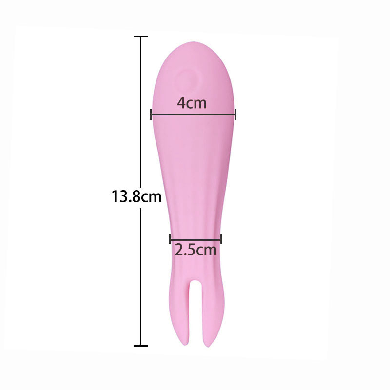 Piccola per vibrazione del sesso per adulti bacchetta vibratore di lancia (forchetta rosa dei pesci piccoli)