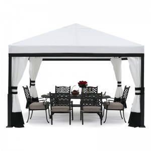 Giardino gazebo con tetto retrattile