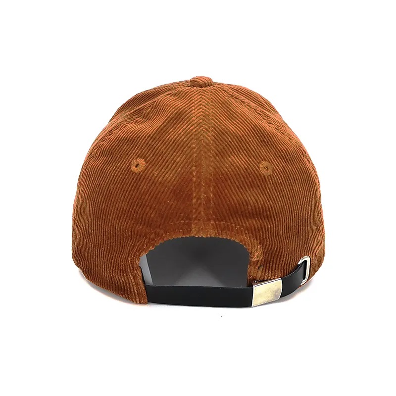 Cappello a velluto a coste ricamato personalizzati personalizzati con cinturino in pelle, cappello a snapback a velluto/cap cappello all'ingrosso con cinturino in pelle, Cappello Snapback a velluto/CAP Wholesale