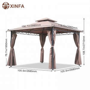 10 \\\\ \'x 13 \\\\\' BLOCCO GAZEBO SOLA CANOPY, TENDA IMPERATURA CON TENDANTI PERSPETTI POLTITABILI PARTY BARCOPIE