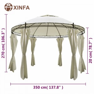 Top arco di marquee di matrimonio Jardin Pergolas Gazebo Outdoor Alluminio Gazebo Show Tents