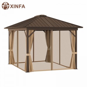 10 \\\\ \'x 12 \\\\\' Gazebo di copertura del tetto in acciaio zincato