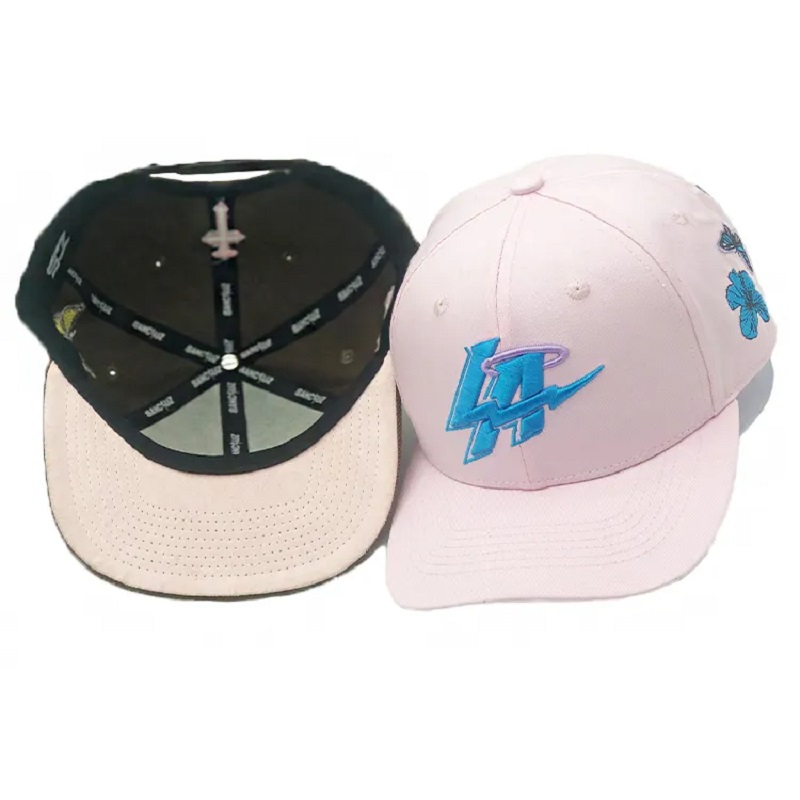 Logo da ricamo 3D personalizzato 6d Pannello Microbend BRIM Baseball Cap per uomini