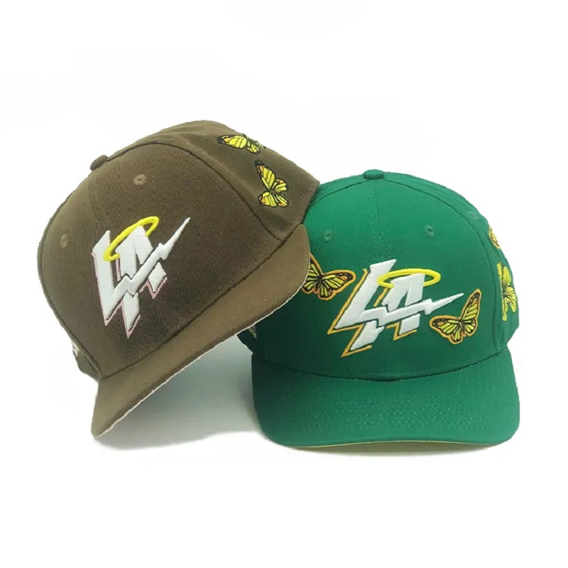 Logo da ricamo 3D personalizzato 6d Pannello Microbend BRIM Baseball Cap per uomini