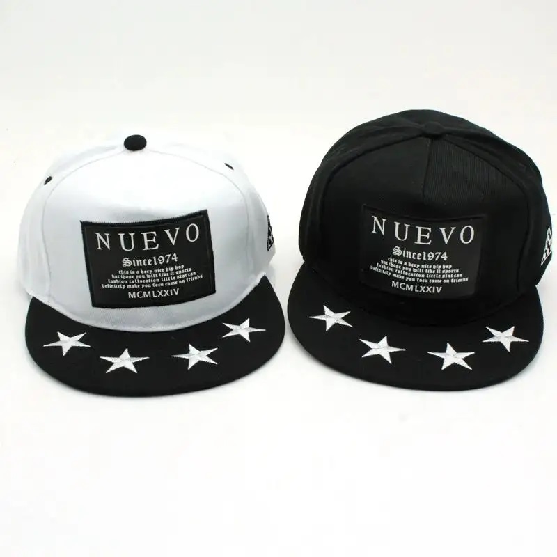 Etichetta in pelle all'ingrosso ricamato e stampare l'ultimo design hip hop sport Cap Hat