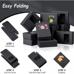 Scatola di carta per finestre personalizzata con materiale in PVC