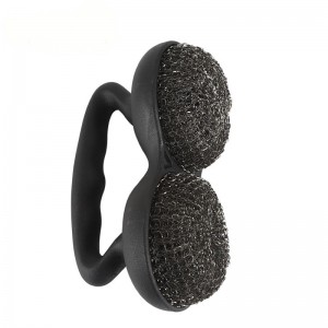 BBQ Grill Spazzola inossidabile filo inossidabile con impugnatura in plastica