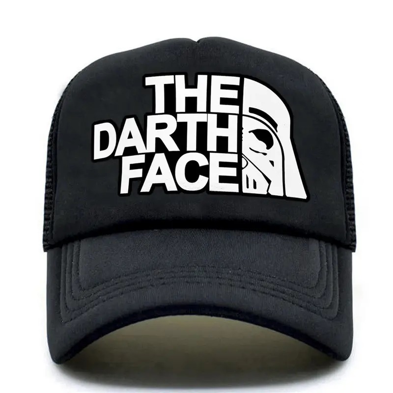 Darth Trucker Cap Star Cap Men Funny Face Cappone Baseball Caps Cool Summer Mesh Net Cappello per uomini