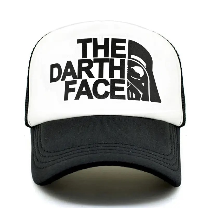 Darth Trucker Cap Star Cap Men Funny Face Cappone Baseball Caps Cool Summer Mesh Net Cappello per uomini