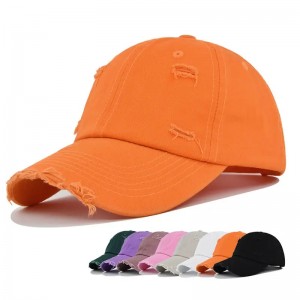 L\'ingrosso logo personalizzato Blank papà a buon mercato strappato strappatonon strutturato cappelli da baseball lavati