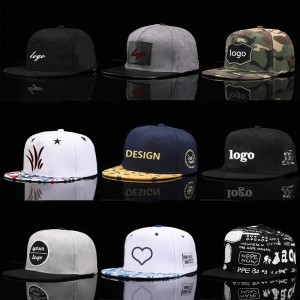 Logo popolare Logo 3D ricamato a gambo da baseball da baseball da baseball boy cool femminile hip-hop snapback cap.