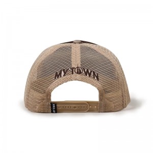 Logo 3D personalizzato di buona qualità 3D a 5 pannelli Gorras schiuma per camionista per uomo per gli uomini