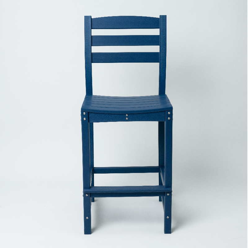 Sedia alta adirondack con colore blu