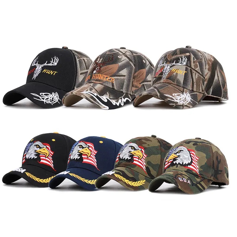 MENS all'ingrosso Flag Texas Turist Ranger Safari Camo Tactical Camuflage Snapback Baseball Caps per campeggio da pesca all'aperto