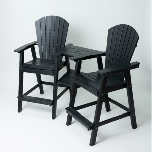 Sedia Adirondack con vassoio di collegamento realizzato in Cina