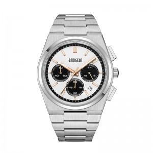 Baogela Top Brand Watchs for Men Fashion Chronograph Sport Waterz Quartz Orologio da 50TM Orologio inossidabile casual RELOJ HOMBRE 22803