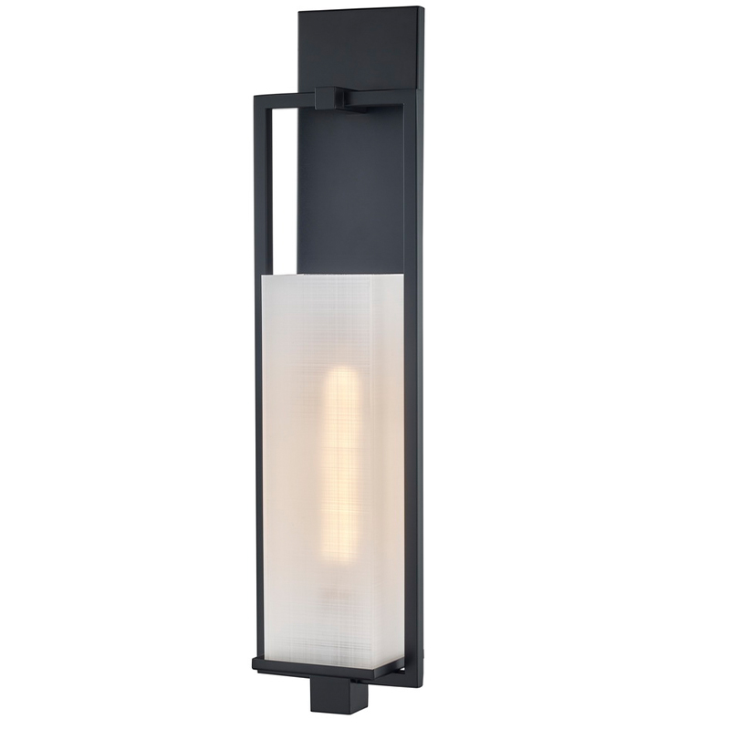 Ospitalità Hotel Wall Sconce con finituranera opaca e modello rettangolare in lino Acrilico all\'Hotel Corridoio tipico