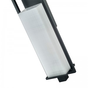 Ospitalità Hotel Wall Sconce con finituranera opaca e modello rettangolare in lino Acrilico all\'Hotel Corridoio tipico