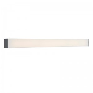 Ospitalità Hotel Vanity Light Wall Sconce con finitura grigia piatta e ombra acrilica bianca glassata all\'hotel tipico bagno per gli ospiti