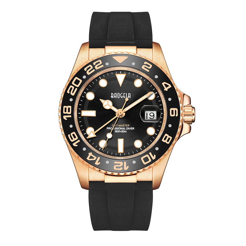 BAOGELA Top Brand 50m Waterproof Gold Gold Gold Men Quartz Watch Diving Fashion Coppie Sport Watch Swiss Movement Owatch 22805