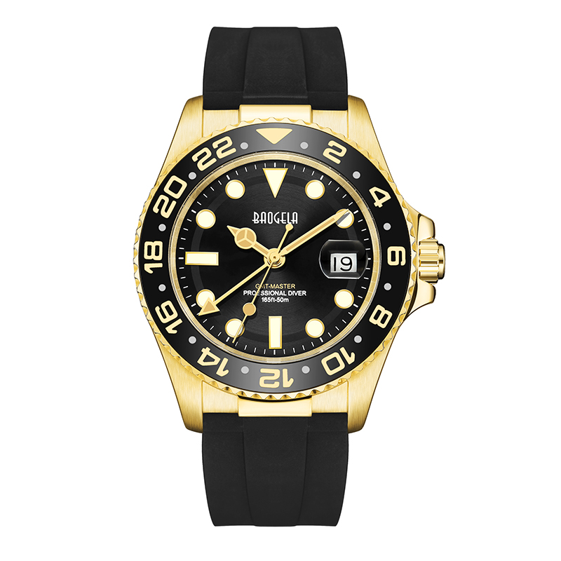 BAOGELA Top Brand 50m Waterproof Gold Gold Gold Men Quartz Watch Diving Fashion Coppie Sport Watch Swiss Movement Owatch 22805