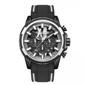 Baogela Nuovi orologi UOMINI Orologio blu in gomma inossidabile per uomo Luxury impermeabile cronografo orologio da polso luminoso relogio 22601