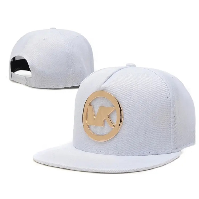 Cappelli a snapback a snapback a piastra in metallo oro personalizzato all'ingrosso