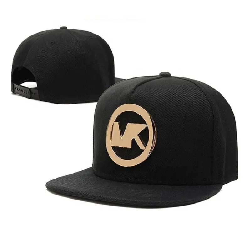 Cappelli a snapback a snapback a piastra in metallo oro personalizzato all'ingrosso