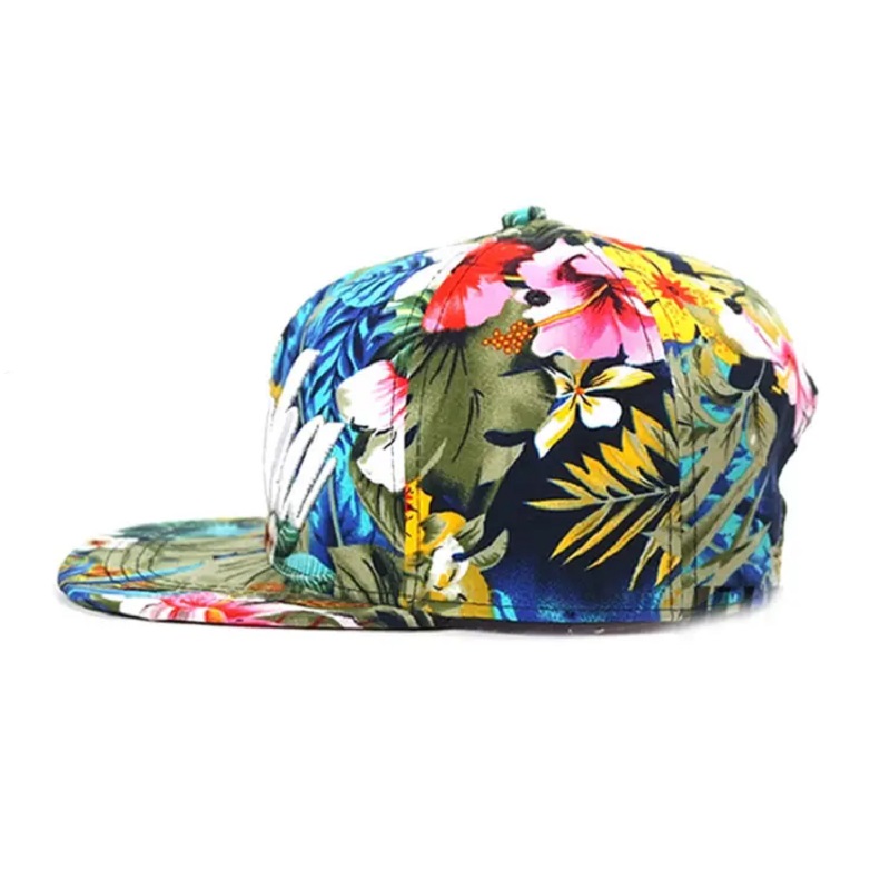 Cappello a snapback floreale suBlimation personalizzato di alta qualità per uomini donne