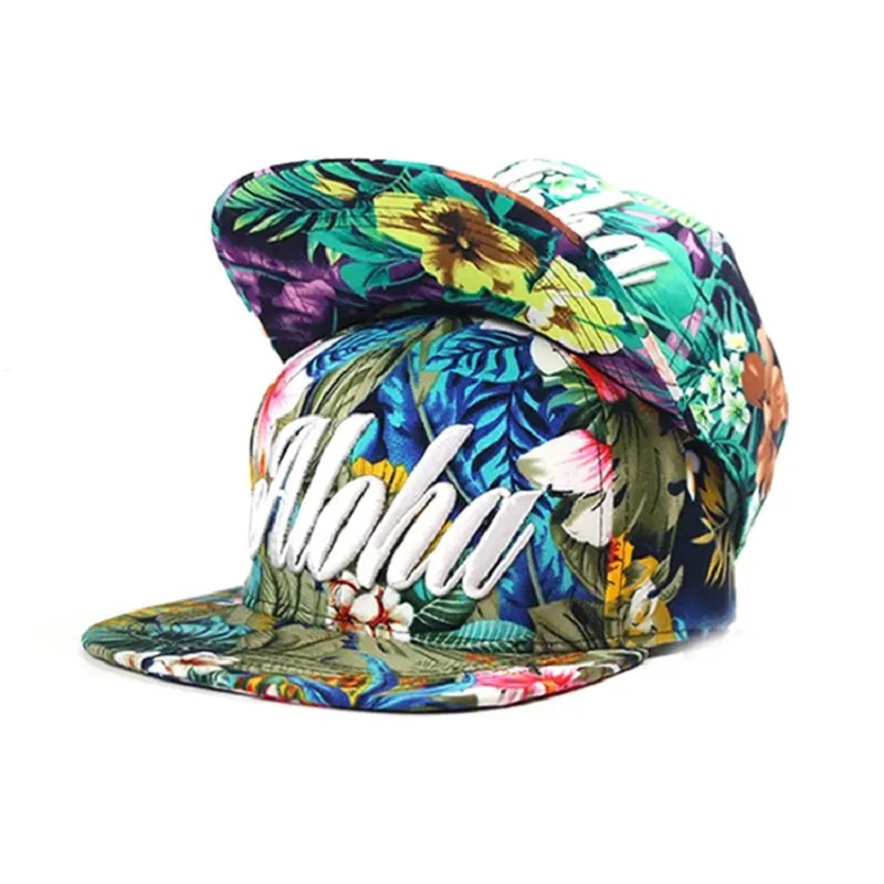 Cappello a snapback floreale suBlimation personalizzato di alta qualità per uomini donne