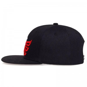 Cappello all\'ingrosso Snapback Cap Hip Hop regolabile personalizzato con logo realizzato in Pakistan